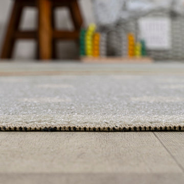 Minha Rainbow Dot Modern Machine-washable Area Rug